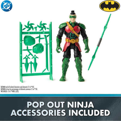 DC Comics, Batman Ninja Strike 6" 3-Pack Battle Set Action Figures with Pop-Out Ninja Accessories, Super Hero Kids Toys for Boys and Girls Ages 3 & Up