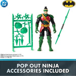 DC Comics, Batman Ninja Strike 6" 3-Pack Battle Set Action Figures with Pop-Out Ninja Accessories, Super Hero Kids Toys for Boys and Girls Ages 3 & Up