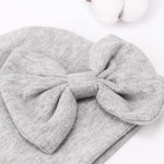 BQUBO Newborn Baby Girls Hats Mittens Set Hospital Hat Beanie Infant Bow Hats Baby Cotton Gloves for 0-6 Months