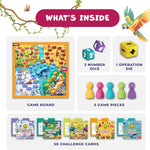 Clever Fox Play Number Hunter Math Board Game for Kids 5-7 Year Old, Addition & Subtraction Math Game, STEM Toy for Preschool and 1st-3rd Grade