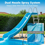 Pool Slide Water Tubing Kit, Spray Hose Kit/Parts for Inground Pool Slide, Swimming Pool Slide Water Sprayer