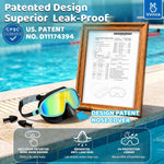 Vvinca 2 Pcs Kids Swim Goggles with Nose Cover, Swimming Diving Mask Wide View Anti Fog UV Anti Shattered Lens for Kids 3-14