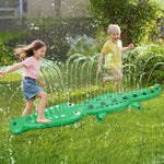 Water Sprinkler for Kids, Large Crocodile Inflatable Sprinkler | Kids Sprinklers for Yard, Outdoor Water Toys Spray Summer Water Play for Boys Girls Dogs Backyard
