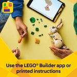 LEGO Creator 3 in 1 Cute Bunny Toy Building Set, 326-piece, 8+, 31162