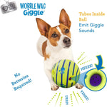 Wobble Wag Giggle Ball, Interactive Dog Toy, Fun Giggle Sounds When Rolled or Shaken, Pets Know Best, As Seen On TV