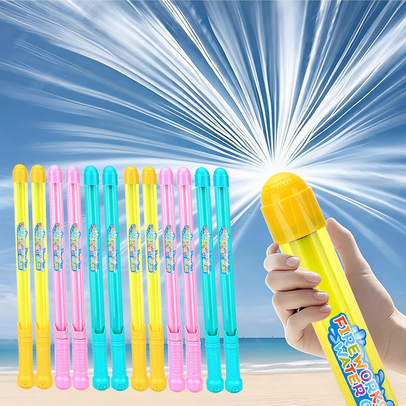 12Pack Creativity Fireworks Water Gun, Sprays Water Like Fireworks, Squirt Gun for Kids, Bulk Samll Water Blaster Summer Pool, Backyard, Beach, Birthday Party Outdoor Game Toys