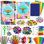 Goody King Arts and Crafts Supplies for Kids - 1170Pcs+ Craft Art Supply Kit for Toddlers Kids Craft Supplies & Materials Age 4 5 6 7 8 9 - Christmas D.I.Y. Crafting School Supplies