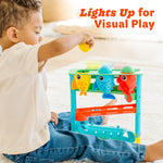 Move2Play, Feed The Fish | 30+ Fin-Tastic Songs & Phrases | Baby & Toddler Musical Toy | First Birthday Present for 1+ Year Old | Ages 6-24 Months | Boy & Girl Ball Drop Toy