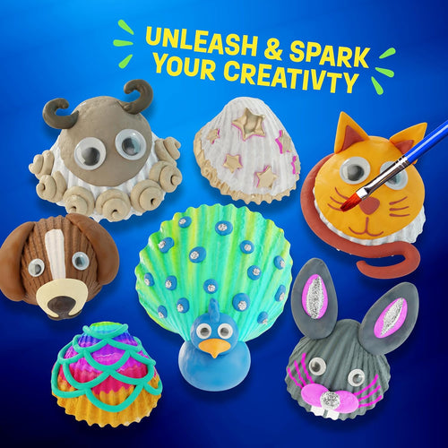 Dan&Darci Kids Sea Shell Painting Kit - Arts & Crafts for Kids Ages 6-12