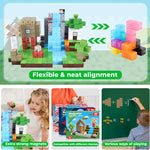 ToyUnited Magnetic Blocks 100PCS Magnetic Building Blocks for Kids Boys Girls Age 3-10 STEM Montessori Learning Toy