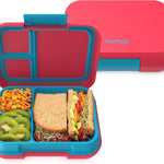 Bentgo Pop - Leak-Proof Lunch Box & Removable Divider for Ages 8+ & Teens - Lunch Container Holds 5 Cups of Food; 3-4 Compartments; Microwave/Dishwasher Safe; 2 Year Warranty (Navy Blue/Chartreuse)