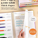 Lined Spiral Notebook Journal for Women, 150 Pages Cute Notebooks 5.75” x 8.38”, A5 Hardcover Spiral Journals with 100 GSM Thick Paper, College Ruled Notebook for Writing Work School, Autumn Tree