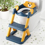 COOSEYA Toilet Seat, Potty Training Seat for Toddler, Upgraded 2-in-1 Potty Toilet Training for Boys and Girls, Waterproof Cushioned Mat with Non-Slip Step Stool
