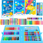 iBayam Art Supplies, 149-Pack Drawing Kit Painting Art Set Kits, Pink Box | Arts and Crafts for Kids Girls Boys Gifts, with Coloring Book, Crayons, Pastels, Pencils, Watercolor Pens & Cakes
