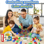 Ziogogco balance stacking blocks game, 48 pieces, ABS material, 4 colors, family and party gift for kids or adults