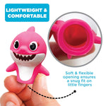 Nickelodeon Baby Shark 5-Piece Finger Puppet Set, Waterproof and Educational for Bath Time