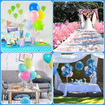 4 Sets Balloon Stand Kits with Base for Table, Graduation, Birthday, Baby Shower, Gender Reveal Party Decorations