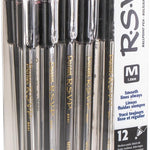 Pentel RSVP Ballpoint Pen, (1.0mm), Medium Line, Black Ink, 12 Pack (BK91PC12A)