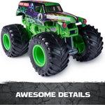 Official 1:64 scale Monster Jam, All Stars 4-pack with Grave Digger, Megalodon, Dalmatian and El Toro Loco for kids aged 3 and up