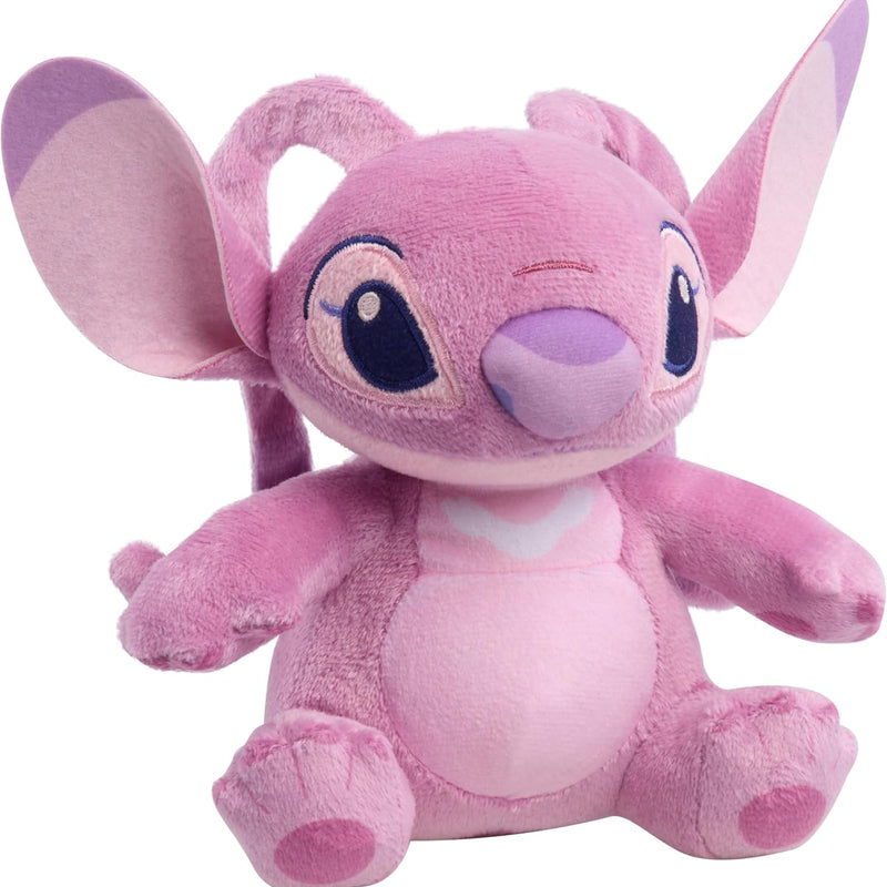 Disney Stitch 7.5" Small Angel Plush Stuffed Animal, Soft & Huggable, Toy for Fans & Kids by Just Play, Kids Toys for Ages 2 Up by Just Play