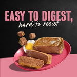Cesar Classic Loaf Wet Dog Food, Breakfast Selects, 3.5 oz, 12 Count, 2-pk | Made in USA, Bacon & Egg & Egg & Sausage flavors, real pork #1 ingredient, no fillers or artificial flavors, easy peel trays
