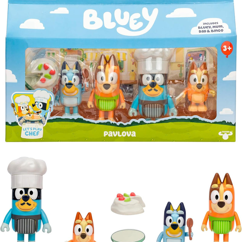 Bluey Super Fan Figurines for Toddlers Set, 11 Character Pack with Exclusive Figures, Toddler Figurine Toys Includes Bluey, Bingo & More, Ages 3+