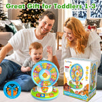 Duchong Learning Toy for Kids 1 2 3 Year Old Boys Girls, Spin and Sing Alphabet Zoo with Sounds, Interactive Educational Toys for Toddler 2-3, First Christmas 1st Birthday Gifts Toy