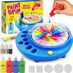 Paint Vortex Spin Art Machine - Kids Art Kit for Boys & Girls Ages 6+ | Motorized Spinner with Splash Guard, Metallic Paints & 20 Artboards - Birthday Gifts for Girls - Craft Kit
