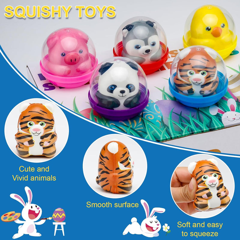 30-Pack Party Favors: Slow-Rising Animal Squishies, Classroom Prizes, Stress Relief Toys