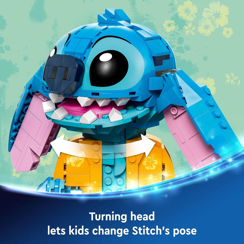 LEGO Disney Stitch Toy Building Kit, 432 Pieces, 9+ Year Old Kids, Buildable Figure, Ice Cream Cone, Fun Gift