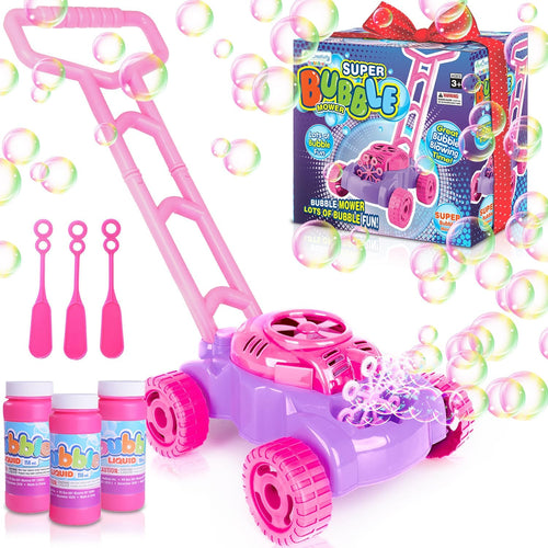 ArtCreativity 18" Bubble Lawn Mower for Toddlers with Bubble Machine and Sound Effects, 3 AA Batteries Required