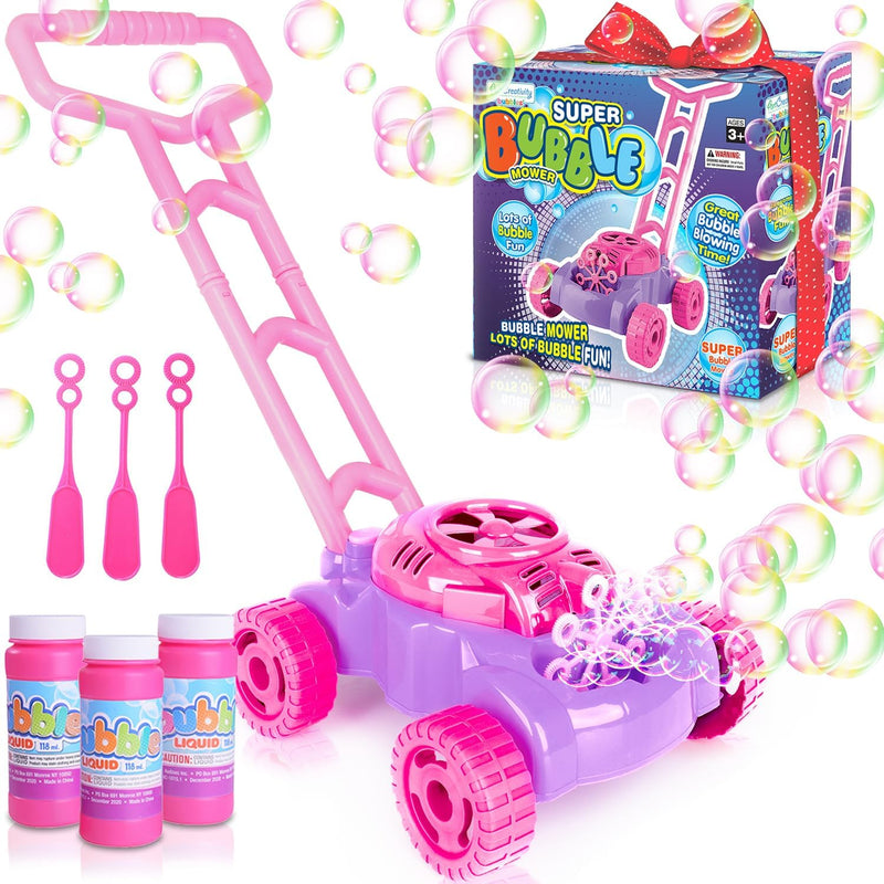 ArtCreativity 18" Bubble Lawn Mower for Toddlers with Bubble Machine and Sound Effects, 3 AA Batteries Required