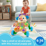 Fisher-Price Baby Toy Laugh & Learn Smart Stages Puppy Walker with Educational Music Lights & Activities for Infants Ages 6+ Months