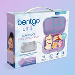 Bentgo Chill Kids Leakproof Lunch Box - 4-Compartment Bento Box with Built-In Ice Pack, 3.3 Cup Capacity, BPA-Free, Microwave & Dishwasher Safe Tray, Ages 3–7 (Vivid Orchid)