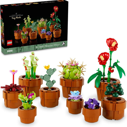 LEGO Botanicals Tiny Plants Artificial Indoor Plant Building Set for Adults Ages 18+