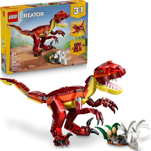 lego creator 3 in 1 fierce dinosaur building toy for kids ages 8 and up