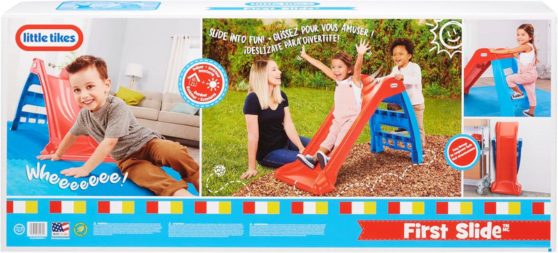 Little Tikes First Slide for Kids, Easy Set Up for Indoor Outdoor, Easy to Store, for Toddlers Ages 18 Months - 6 years