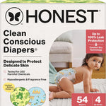 The Honest Company Diapers, All the Alpacas + Turtle Time, Size 1, 78 Count