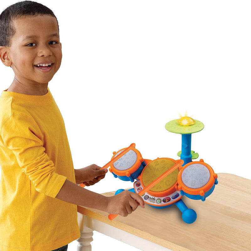 VTech KidiBeats Drum Set (Frustration Free Packaging), Orange