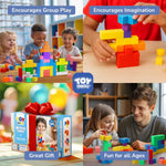 64PCS Magnetic Blocks, Magnetic Building Blocks for Kids Ages 3 4 5 6 Year Old, Magnet Cubes, Autism Montessori Toys, Preschool STEM Educational Sensory Magnet Toys Gifts for Kids 3-5 4-8