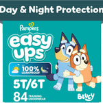 Pampers Training Pants - Easy Ups Boys & Girls Bluey - Size 5T-6T, 84 Count, Children's Potty Underwear (Packaging May Vary)
