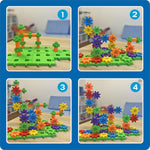Learning Resources Gears 100-Piece Deluxe Building Set -STEM Activities, Fine Motor Skills, Toddler Explorer Kit, Science and Construction, Boys and Girls Gifts