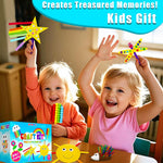MHMYDIS First Craft Kit for Kids - 12 in 1 No Mess Creative Arts and Crafts kit for Kids Ages 4-8 - Toddler Crafts Kit Supplies - Gifts for Girls and Boys 3 4 5 6 7 8 Year Old (Rainbow)