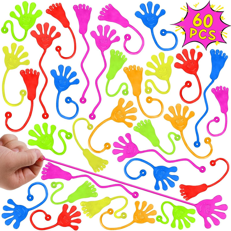 bulk sticky hands 30-pcs party favors for kids 4-8 year classroom prizes student gifts