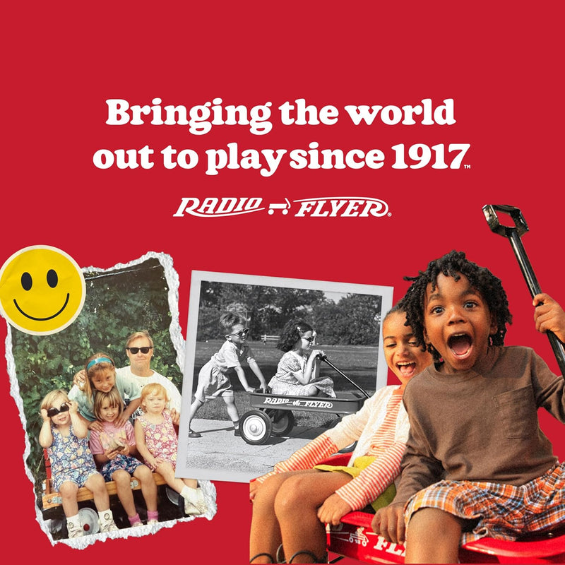 Radio Flyer My 1st Scooter, Red, 3-Wheel Balance Scooter for Kids 2-5 Years Old, Extra Wide Base and Easy Foot Brake