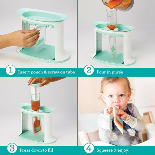 Infantino Squeeze Station, Baby Food Pouch Filler, BPA-Free