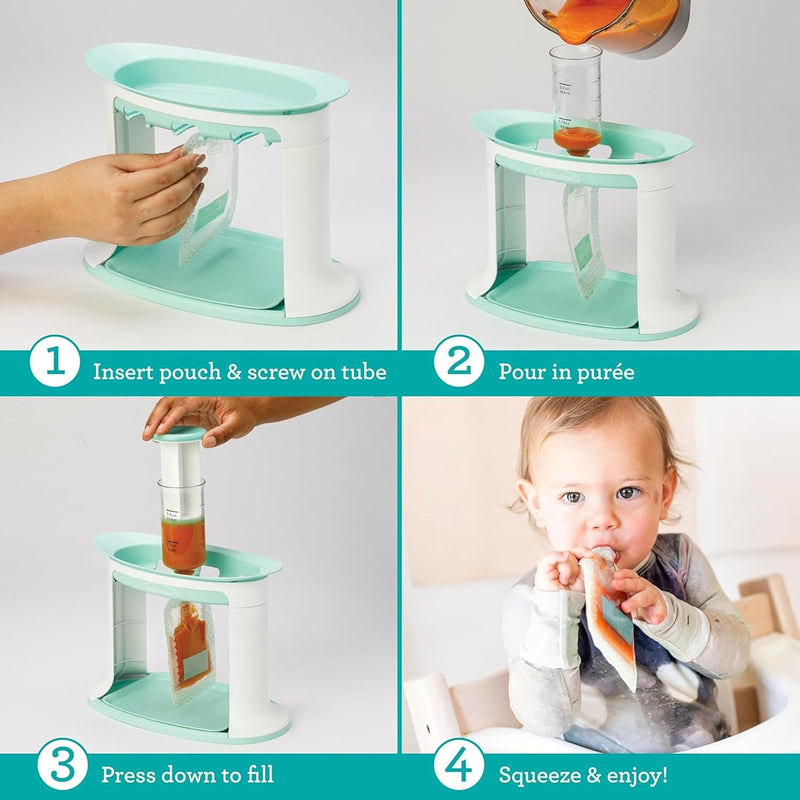 Infantino Squeeze Station, Baby Food Pouch Filler, BPA-Free