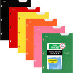 Five Star 4-Pocket Folder, 6 Pack, Paper Folder, Fits 3-Ring Binders, Holds 8-1/2" x 11" Paper, Assorted Colors (38058)