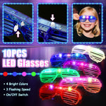 Mibote 269Pcs Led Light Up Party Favors for Kids and Adults with Glow in the Dark Accessories