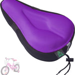 Zacro Gel Kids Bike Seat Cover, Anti-Slip Child Bicycle Saddle, 9x6 inches, Soft Memory Foam, Reflective Strip